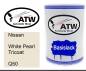 Preview: Nissan, White Pearl Tricoat, Q50: 500ml Lackdose, von ATW Autoteile West.